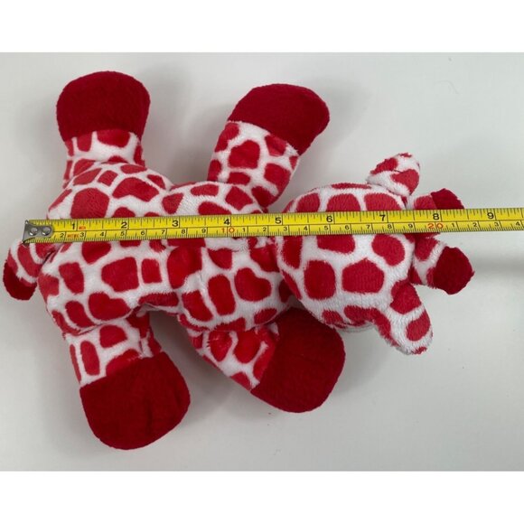 Ty Pluffies Kisser Giraffe Red White 9" Beanie Stuffed Animal 2007 w/Tags - Picture 12 of 12